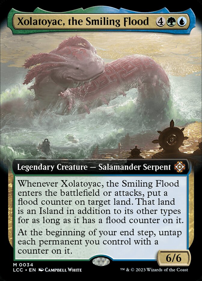 Xolatoyac the Smiling Flood Extended Art 34 (Commander: The Lost Caverns of Ixalan)  - Extended Art Foil