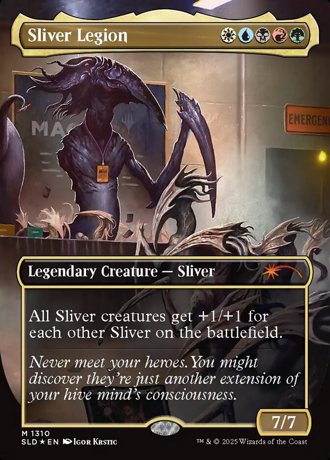 Sliver Legion 1310 (Secret Lair Drop Series)  - Borderless Rainbow Foil