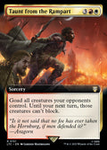 Taunt from the Rampart 151 (Commander: The Lord of the Rings: Tales of Middle-earth)  - Extended Art