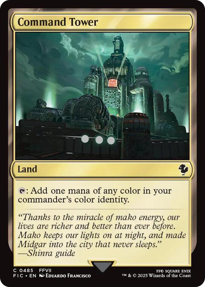 Command Tower  485 (Commander: FINAL FANTASY)  - Surge Foil