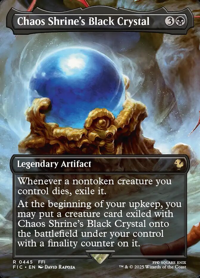 Chaos Shrine's Black Crystal 445/100 (Commander: FINAL FANTASY)  - Borderless