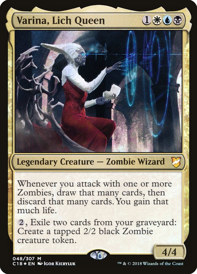 Varina, Lich Queen 48/307 (Commander 2018)  - Foil