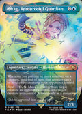 Rikku, Resourceful Guardian 468/100 (Commander: FINAL FANTASY)  - Borderless Chocobo Track Foil