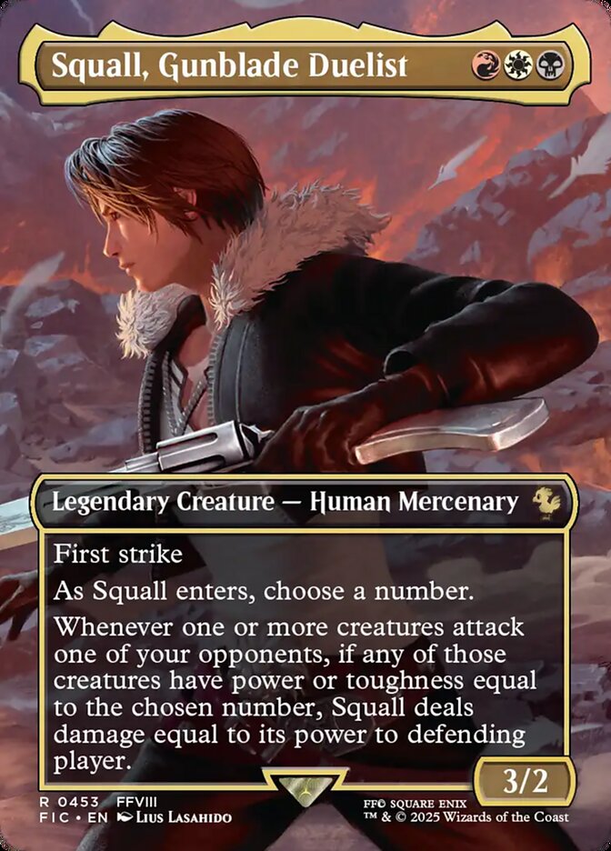 Squall, Gunblade Duelist 453/100 (Commander: FINAL FANTASY)  - Borderless