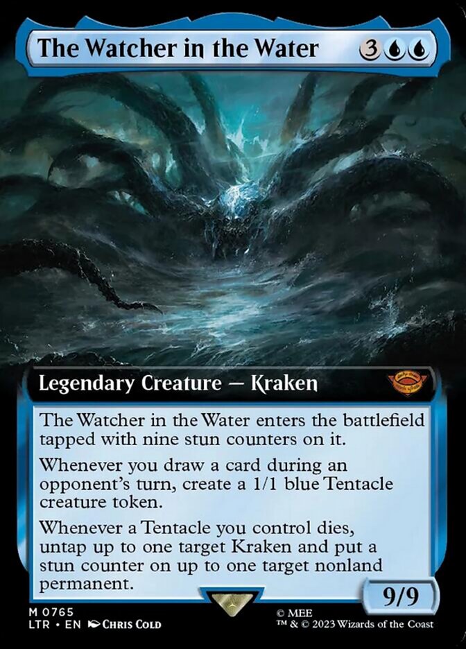 The Watcher in the Water 765 (Universes Beyond: The Lord of the Rings: Tales of Middle-earth)  - Extended Art Surge Foil