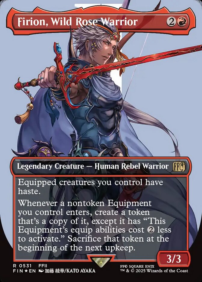 Firion, Wild Rose Warrior 531/309 (FINAL FANTASY)  - Borderless Surge Foil