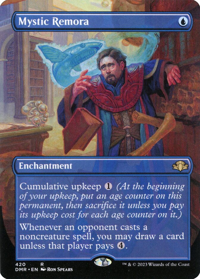 Mystic Remora 420 (Dominaria Remastered)  - Borderless Foil