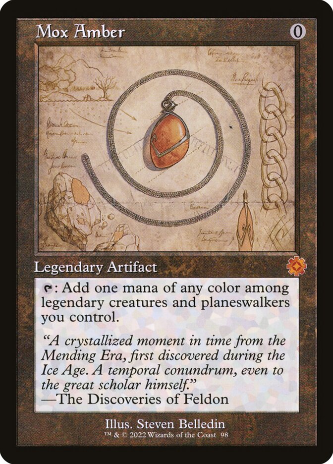 Mox Amber Schematic 98 (The Brothers' War: Retro Frame Artifacts) 