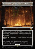 Meduseld Golden Hall of Edoras Castle Ardenvale Borderless Surge Foil 391 (Commander: The Lord of the Rings: Tales of Middle-earth)  - Borderless Surge Foil