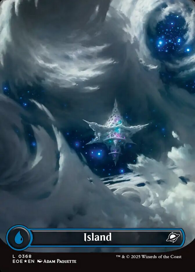 Island 368/276 (Edge of Eternities)  - Fuill Art Galaxy Foil