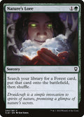 Nature's Lore 244/361 (Commander Legends: Battle for Baldur's Gate)  - Foil