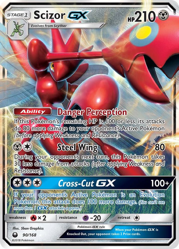 Scizor GX 90/168 (SM - Celestial Storm)  - Holofoil