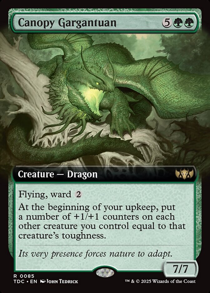 Canopy Gargantuan 85/413 (Commander: Tarkir: Dragonstorm)  - Extended Art