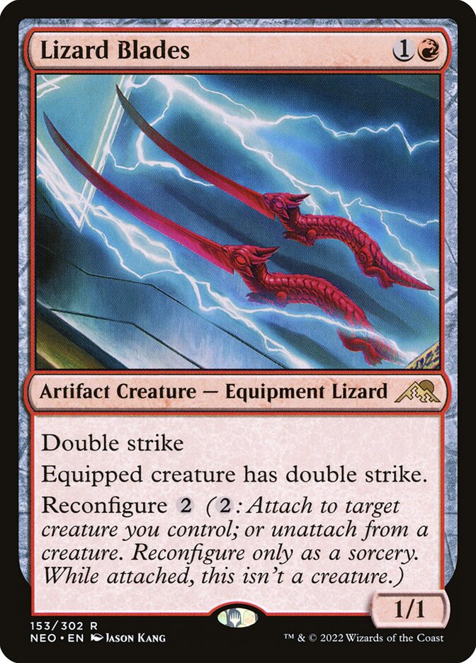 Lizard Blades 153 (Kamigawa: Neon Dynasty) 