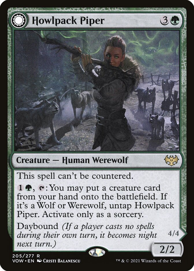 Howlpack Piper // Wildsong Howler (Innistrad: Crimson Vow)  - undefined