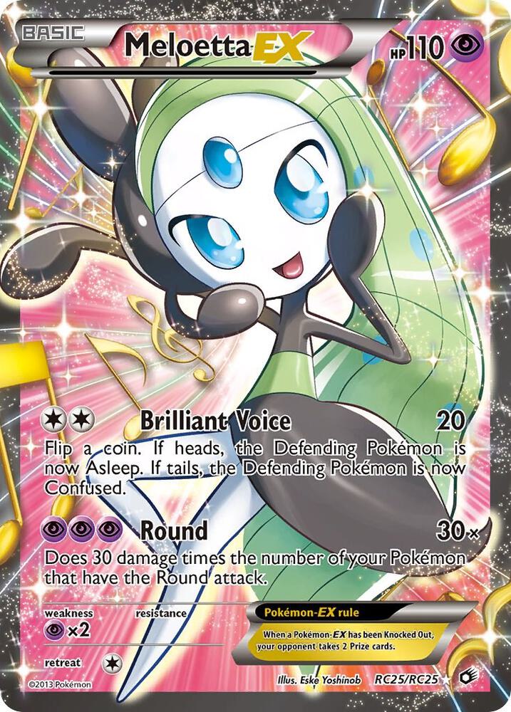 Meloetta EX RC25/RC25 (Legendary Treasures: Radiant Collection)  - Holofoil