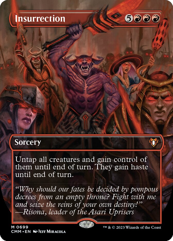 Insurrection 699/451 (Commander Masters)  - Borderless Foil