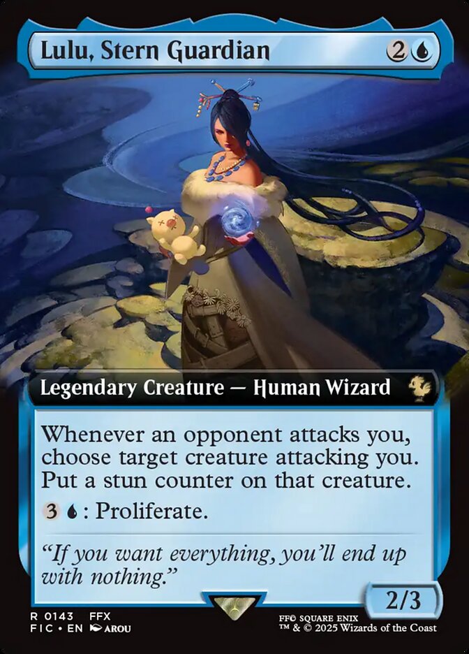 Lulu, Stern Guardian 143 (Commander: FINAL FANTASY)  - Extended Art Foil