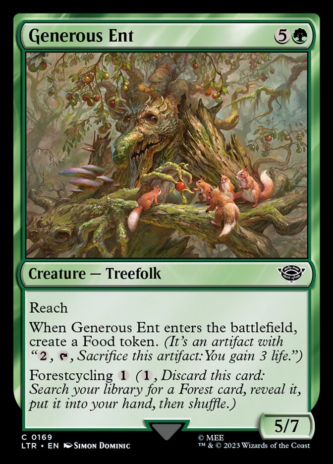 Generous Ent 169 (Universes Beyond: The Lord of the Rings: Tales of Middle-earth)  - Foil