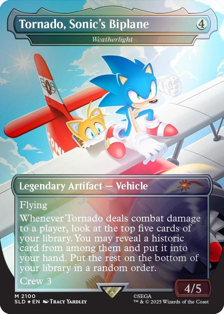 Tornado Sonics Biplane Weatherlight Rainbow Foil (Secret Lair Drop Series)  - undefined