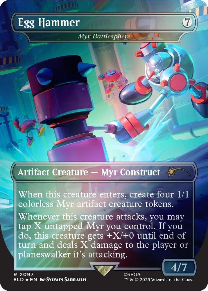 Egg Hammer Myr Battlesphere Rainbow Foil 2097 (Secret Lair Drop Series)  - Foil