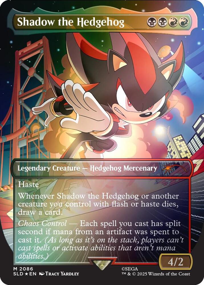 Shadow the Hedgehog Rainbow Foil (Secret Lair Drop Series)  - undefined