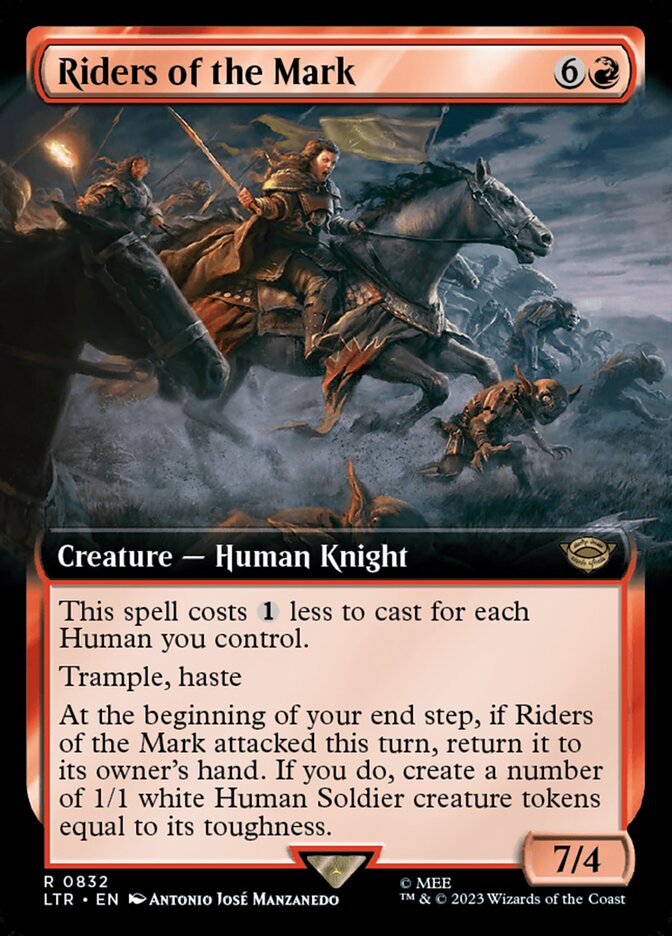 Riders of the Mark 832/281 (Universes Beyond: The Lord of the Rings: Tales of Middle-earth)  - Extended Art
