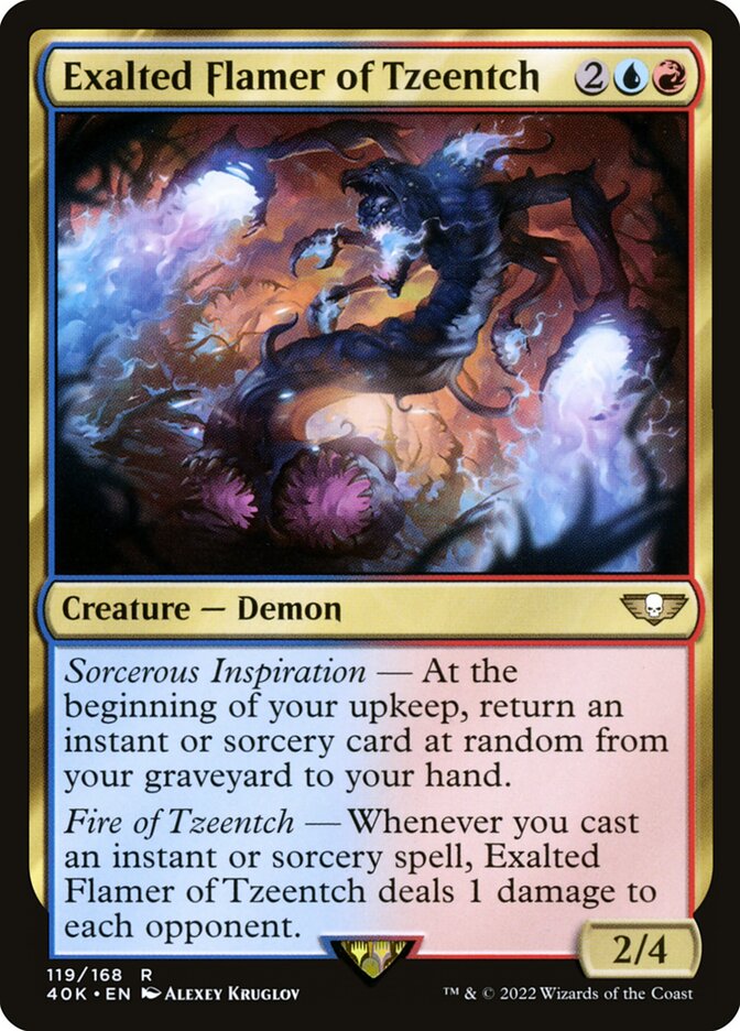 Exalted Flamer of Tzeentch 119/617 (Universes Beyond: Warhammer 40,000) 