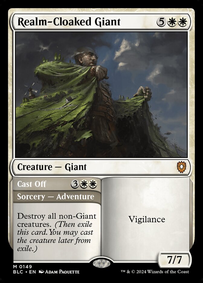 Realm-Cloaked Giant // Cast Off (Commander: Bloomburrow) 