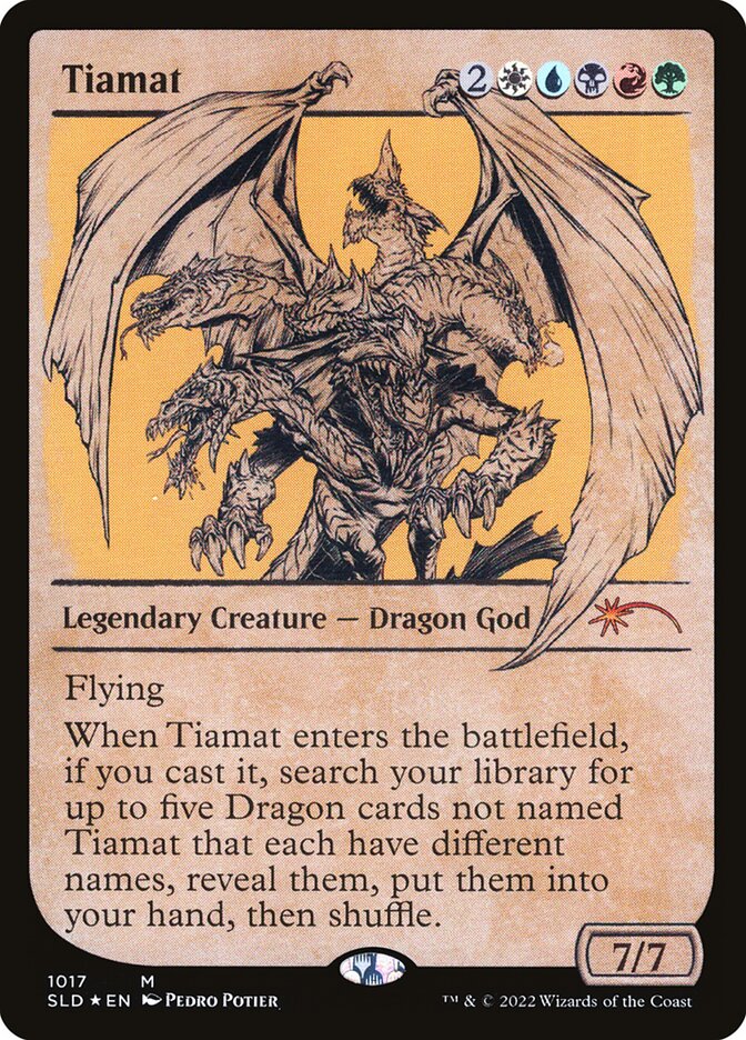 Tiamat 1017 (Secret Lair Drop Series)  - Showcase Foil