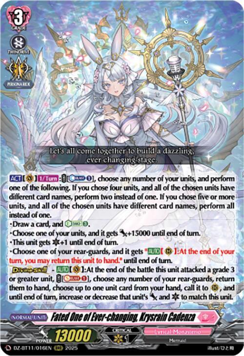 Fated One of Ever changing Krysrain Cadenza (DZ-BT11: Symphony of Might & Bloom) 