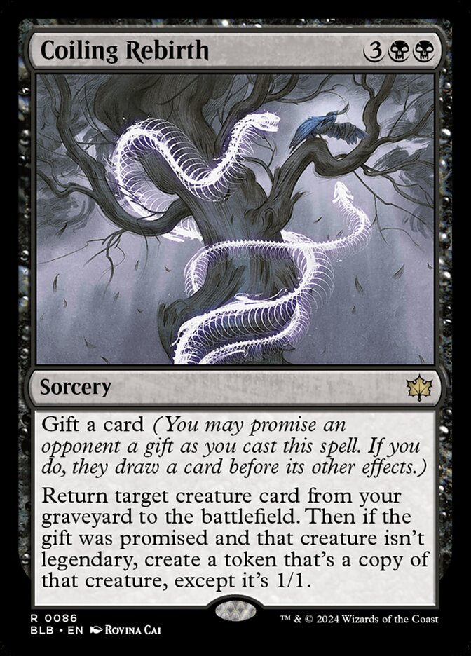 Coiling Rebirth 86 (Bloomburrow)  - Foil