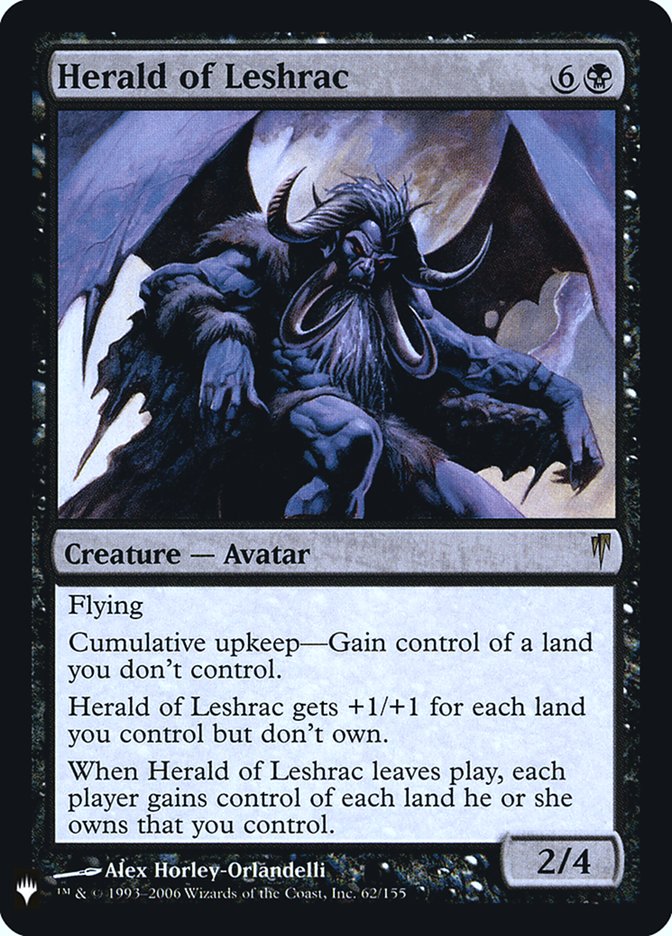 Herald of Leshrac 62 (The List Reprints)  - Foil