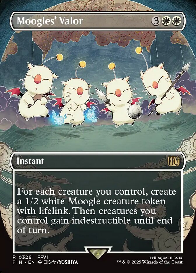 Moogles' Valor 326/309 (FINAL FANTASY)  - Borderless Foil