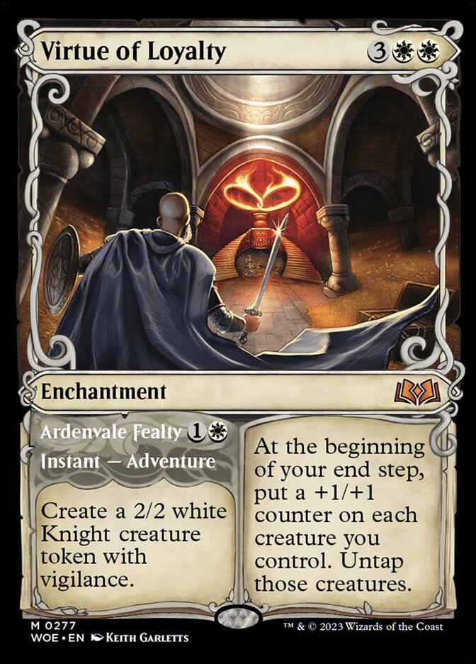 Virtue of Loyalty Showcase 277 (Wilds of Eldraine)  - Showcase