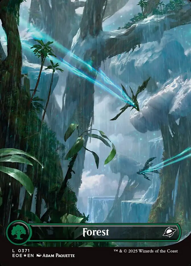 Forest 371/276 (Edge of Eternities)  - Galaxy Foil