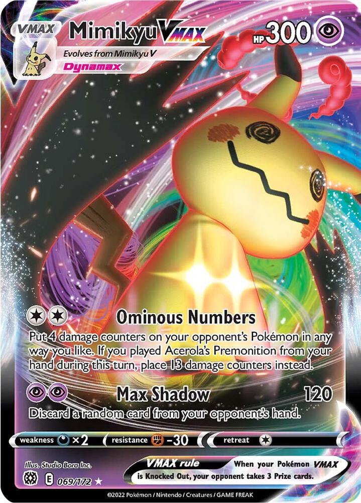 Mimikyu VMAX 069/172 (SWSH09: Brilliant Stars)  - Holofoil