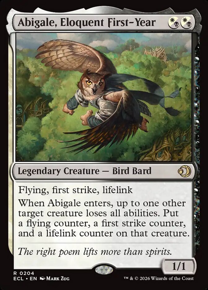 Abigale, Eloquent First-Year (Lorwyn Eclipsed)  - undefined
