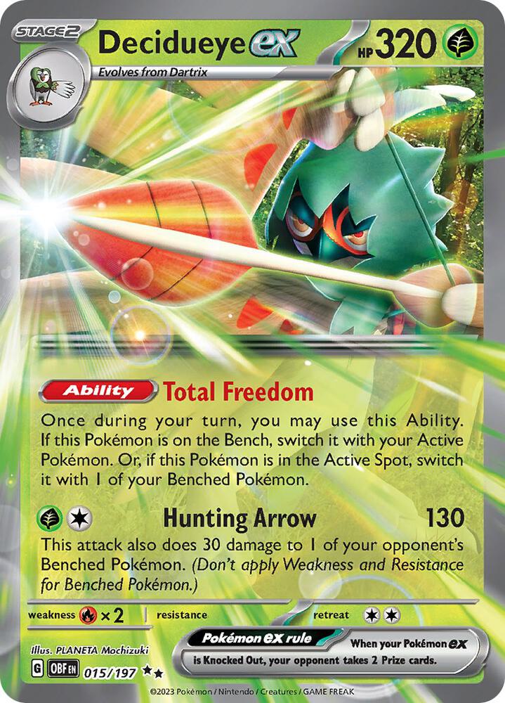 Decidueye ex 015/197 (SV03: Obsidian Flames)  - Holofoil