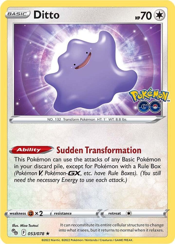 Ditto (Pokemon GO)  - Holofoil