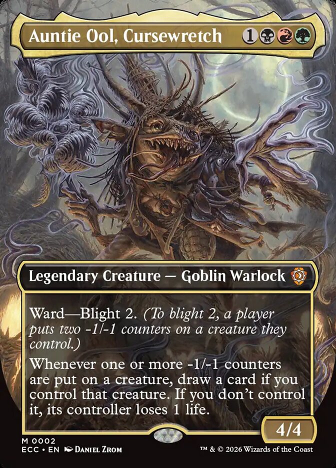 Auntie Ool, Cursewretch 2 (Commander: Lorwyn Eclipsed)  - Borderless Foil