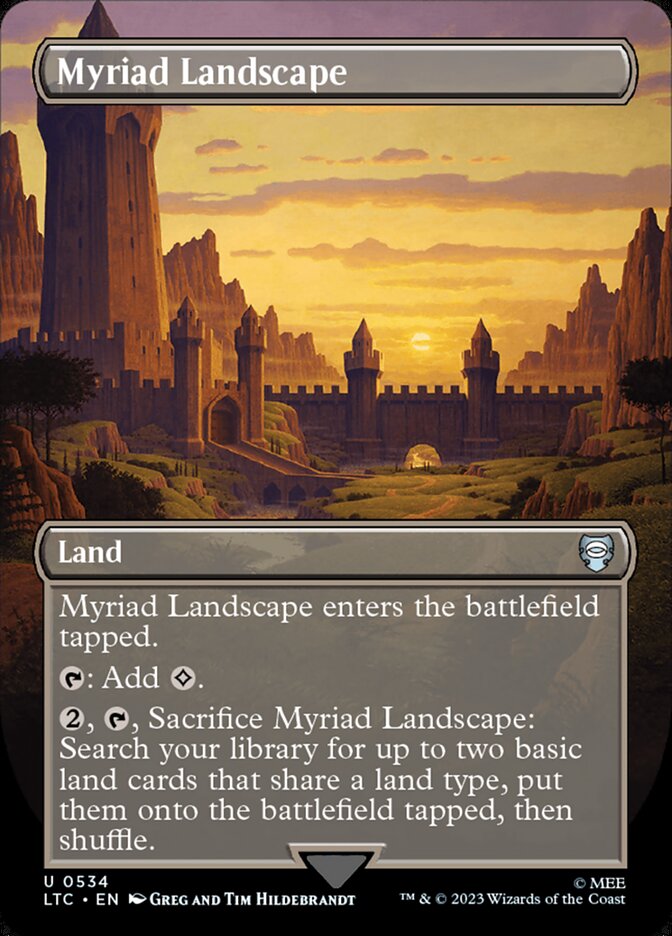 Myriad Landscape 534 (Commander: The Lord of the Rings: Tales of Middle-earth)  - Borderless