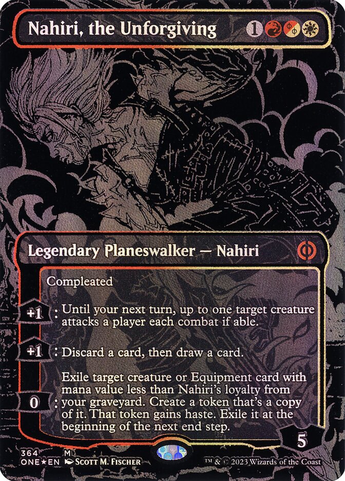 Nahiri, the Unforgiving 364 (Phyrexia: All Will Be One)  - Oil Slick Foil