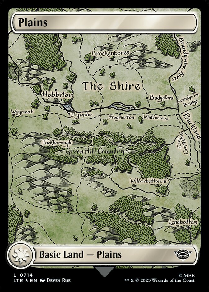 Plains 714 (Universes Beyond: The Lord of the Rings: Tales of Middle-earth)  - Full Art Surge Foil