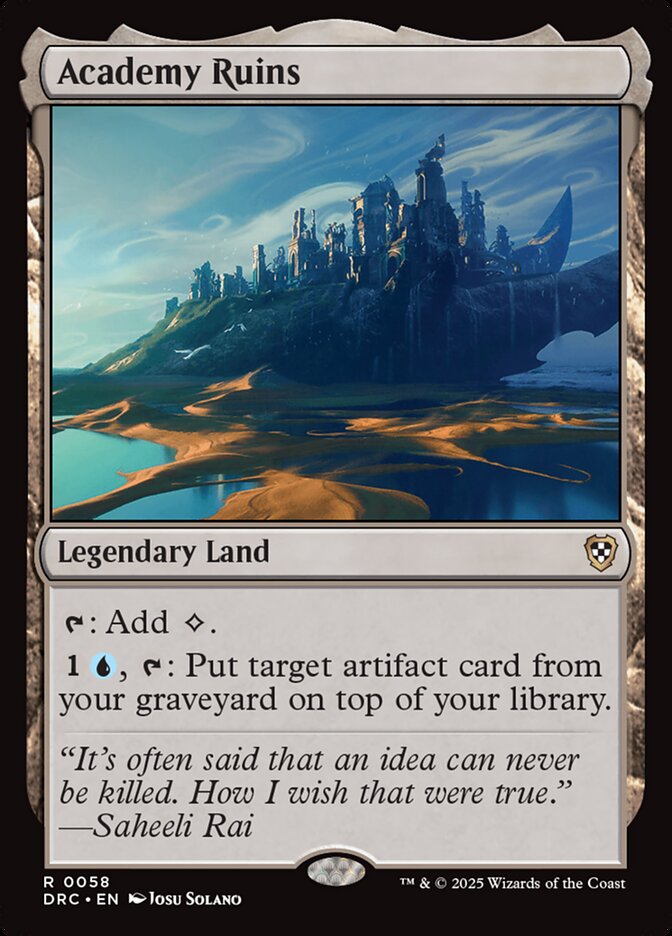 Academy Ruins (Commander: Aetherdrift) 