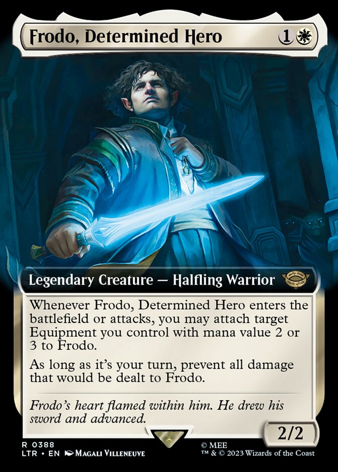 Frodo, Determined Hero 388/281 (Universes Beyond: The Lord of the Rings: Tales of Middle-earth)  - Extended Art