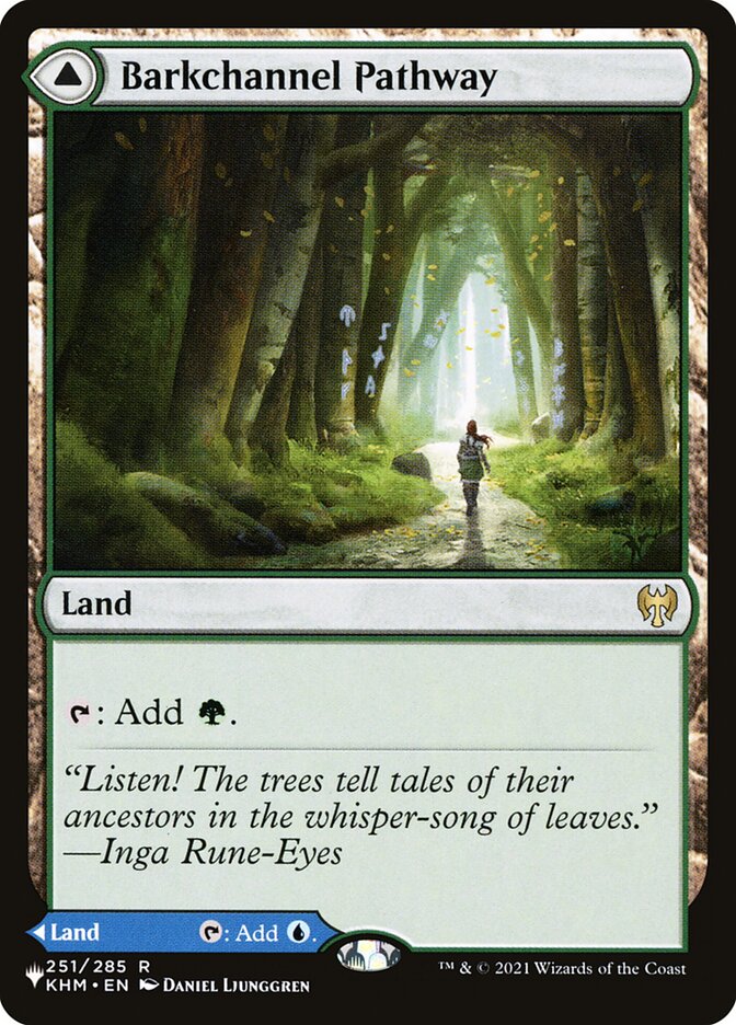 Barkchannel Pathway // Tidechannel Pathway KHM-251/5075 (The List Reprints) 