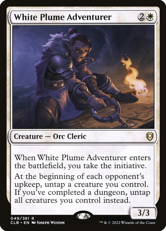 White Plume Adventurer 49 (Commander Legends: Battle for Baldur's Gate) 