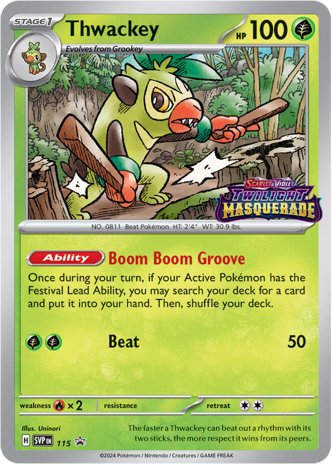 Thwackey 115 (SV: Scarlet & Violet Promo Cards)  - Holofoil