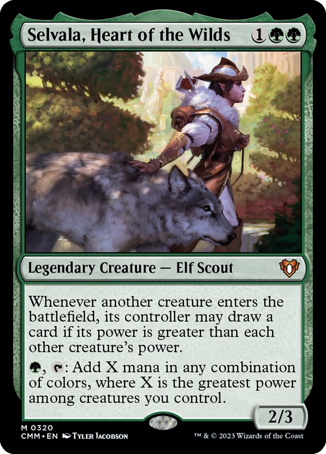 Selvala, Heart of the Wilds 320 (Commander Masters)  - Foil